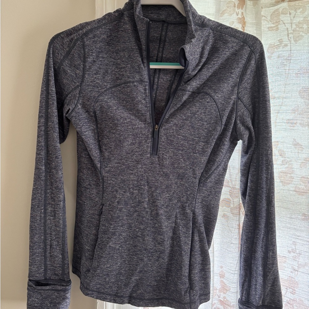 Lululemon Athletica Dark Blue Gray Quarter-Zip